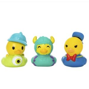 New!! DISNEY MONSTERS SULLEY MIKE DONALD DUCKZ 3PCS RUBBER DUCKY SET BATH TOYS